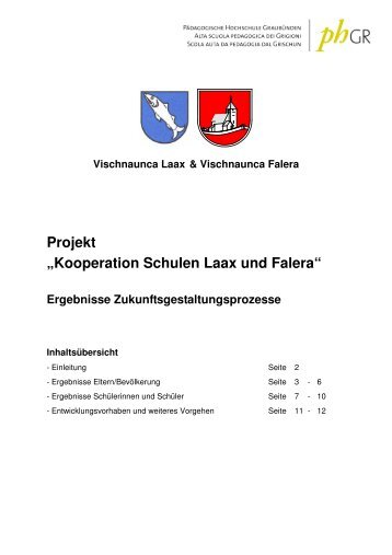 Kooperation Schulen Laax und Falera - Vischnaunca