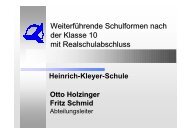 (12/13) Wochenstd. (12/13) - Heinrich Kleyer Schule