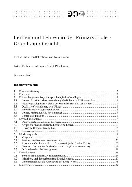 Lernen und Lehren