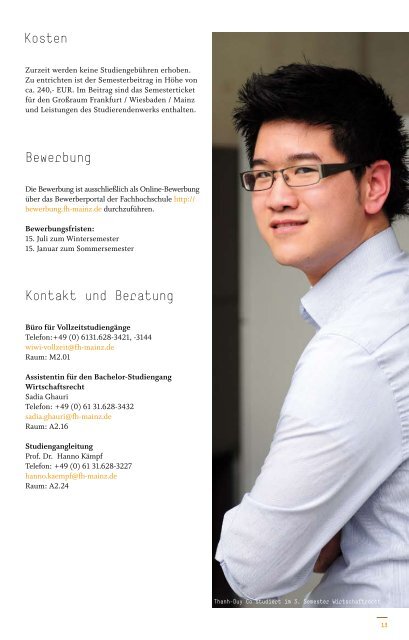 bachelor-studiengang wirtschaftsrecht - Fachhochschule Mainz