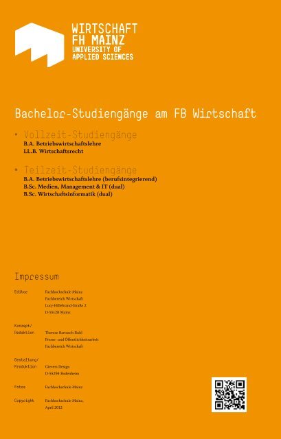 bachelor-studiengang wirtschaftsrecht - Fachhochschule Mainz