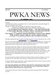 pwka news maggio 2012