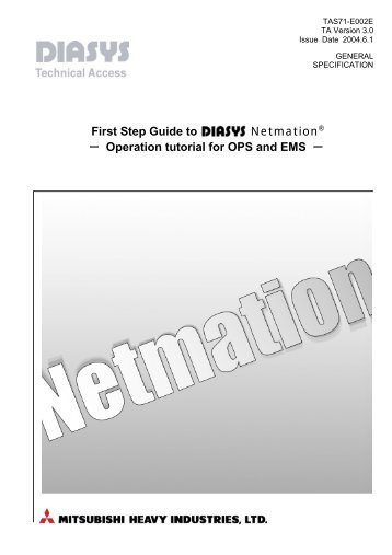 First Step Guide to Netmation® － Operation tutorial for OPS and ...