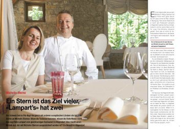 Ein Stern ist das Ziel vieler, «Lampart's» hat zwei - Hotel & Gastro ...