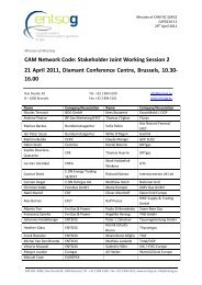 CAM Network Code - ENTSOG