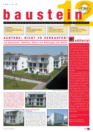 "Baustein" 12, März 2007 PDF-Datei - L + B Gruppe