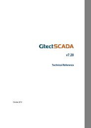 CitectSCADA Technical Reference
