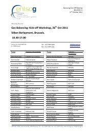 Gas Balancing: Kick-off Workshop, 26 - ENTSOG