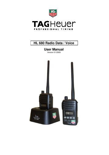 TITRE RALLY-MASTER HL 880 - TAG Heuer Timing Systems TITRE RALLY-MASTER HL 880 - TAG Heuer Timing Systems