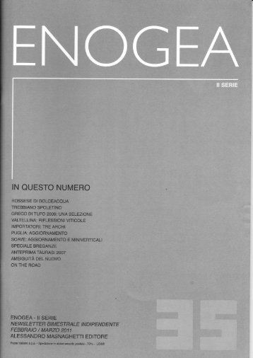 Enogea – Marzo 2011 - Terre Bianche