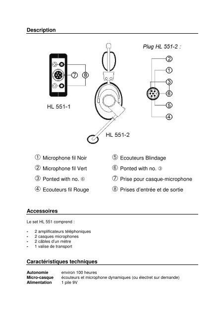 hl551 liaison telephonique manuel d'utilisation - TAG Heuer Timing ...