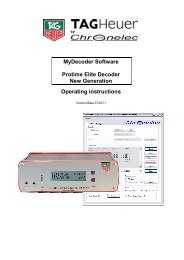 Protime Elite Decoder - TAG Heuer Timing Systems