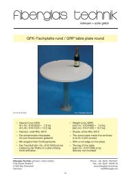 GFK-Tischplatte rund / GRP table plate round - Fiberglas Technik ...