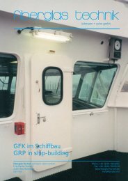 GFK im Schiffbau GRP in ship-building - Fiberglas Technik ...