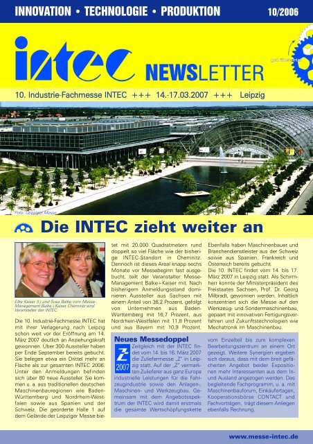 Newsletter zur INTEC 2007 als PDF-Datei