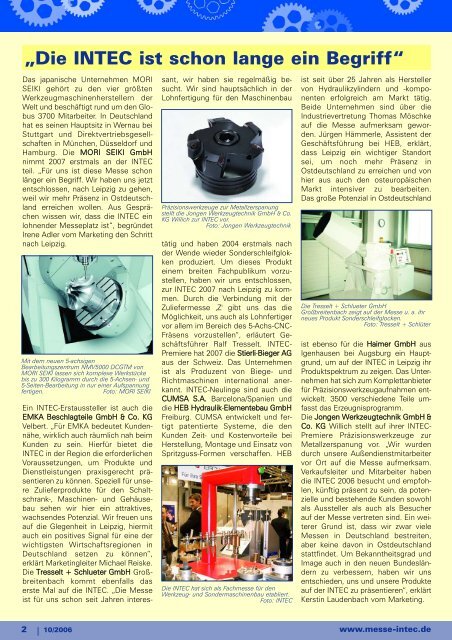 Newsletter zur INTEC 2007 als PDF-Datei