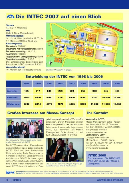 Newsletter zur INTEC 2007 als PDF-Datei
