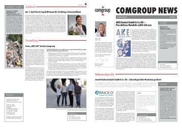 Comgroup News Nr. 3 - Comgroup GmbH