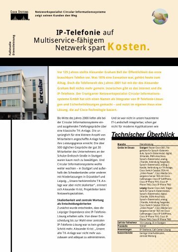 IP-Telefonie auf Multiservice-fähigem Netzwerk ... - THE FOUNDERS