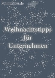 Weihnachten im Unternehmen - Komma-Net.de