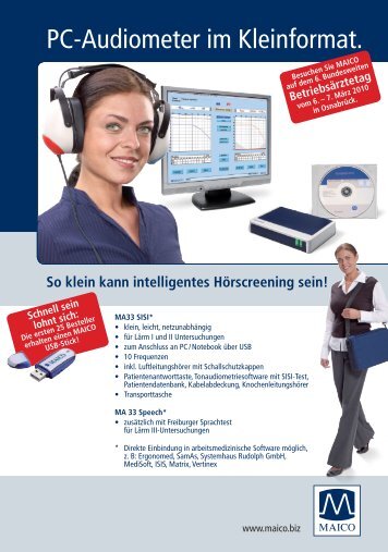 So klein kann intelligentes Hörscreening sein! - Maico Diagnostics