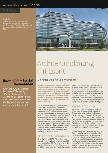 Architekturplanung mit Esprit - ACAD-Systemhaus Bremen