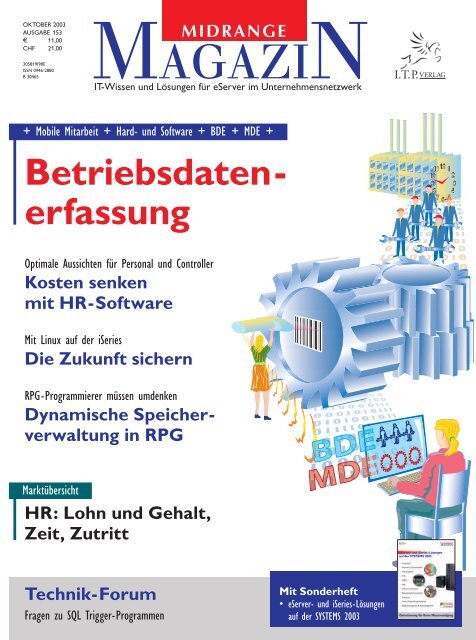HR: Lohn und Gehalt, Zeit, Zutritt Betriebsdaten - Midrange Magazin