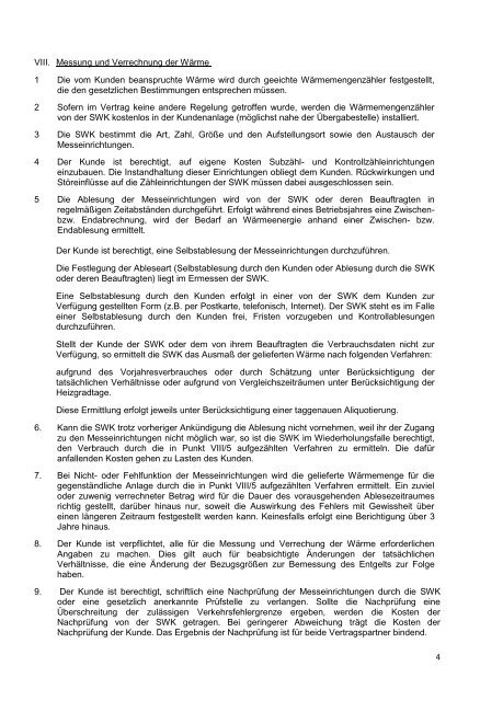 Allgemeine Bedingungen aus dem ... - Stadtwerke Kapfenberg Gmbh