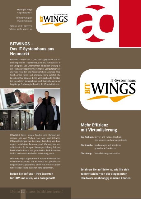 BITWINGS – Das IT-Systemhaus aus Neumarkt ... - Auctores GmbH