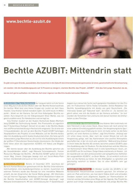 update BECHTLE - AZUBIT Bechtle AG