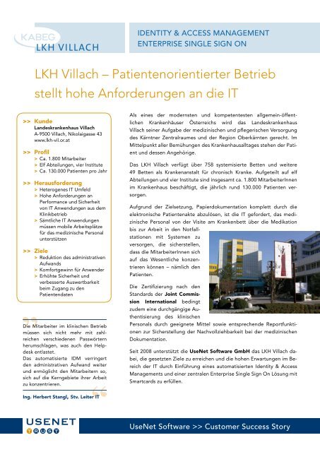 LKH Villach - UseNet Software GmbH