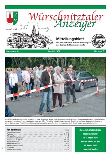 Mitteilungsblatt - Gemeinde Niederwürschnitz