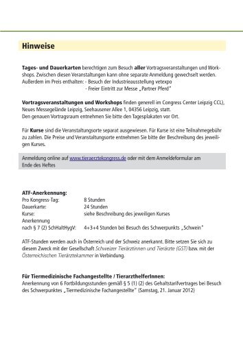 Gesamtes Programm als PDF - 6. Leipziger Tierärztekongress 2012 ...