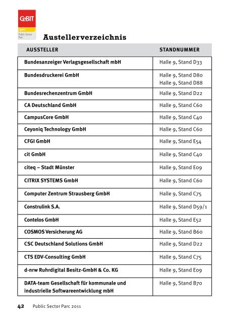 Programm und Ausstellerliste - Innovative Verwaltung