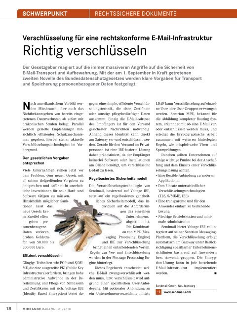 Rechtssichere Dokumente - Midrange Magazin