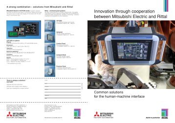 Innovation through cooperation between Mitsubishi Electric and Rittal