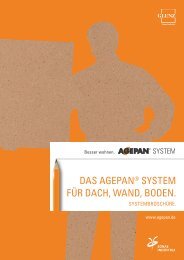 Das AGEPAN System auf einen Blick - Die Glunz AG