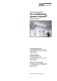 Air conditioning system Indivent® - LTG Aktiengesellschaft