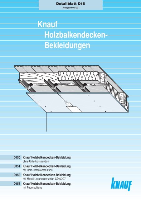 Holzbalkendecken-Bekleidung - Knauf