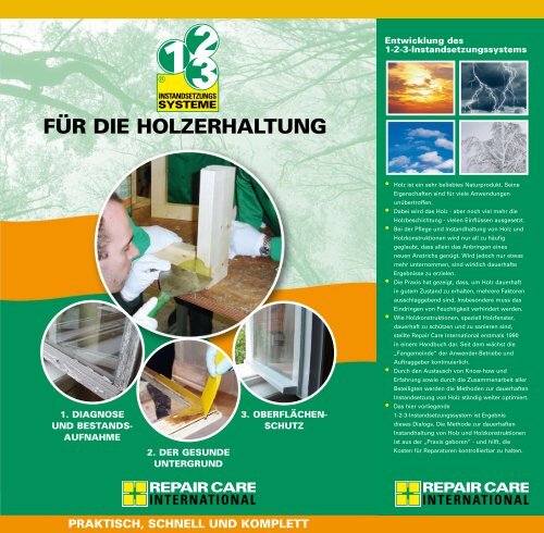 FÜR DIE HOLZERHALTUNG - Repair Care