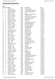 Ergebnisliste Marathon - Werdauer Waldlauf