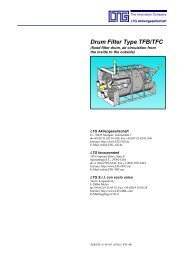 Drum Filters type TFB/TFC (PDF, 668KB) - LTG Aktiengesellschaft