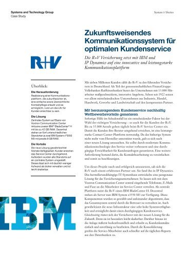 R+V Versicherung - IBM