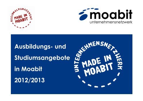 Ausbildungsreader Moabit - regioconsult