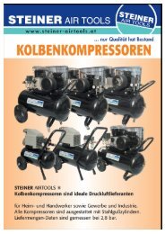 Flyer - Kompressoren - Steiner Air Tools