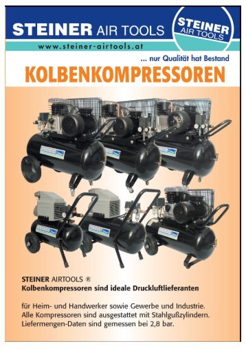 Flyer - Kompressoren - Steiner Air Tools