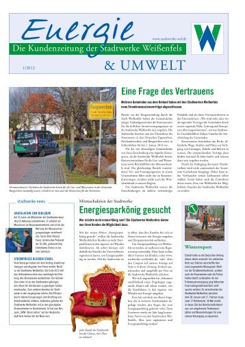 Energie & Umwelt - Stadtwerke Weißenfels