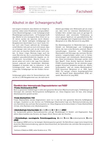 Alkohol in der Schwangerschaft und Fetales Alkohol - Aktionswoche ...