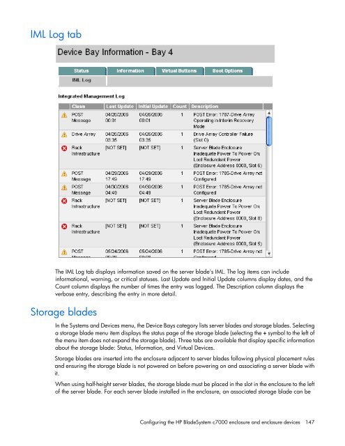 HP BladeSystem Onboard Administrator User Guide - HP Business ...