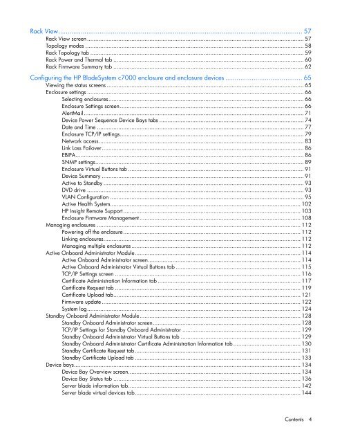 HP BladeSystem Onboard Administrator User Guide - HP Business ...